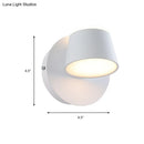 GobekUsa Modern 1/2/3-Light Bedroom Wall Sconce with Cone Metal Shade - White/Black Vanity Lighting Fixture in White Light