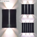 GobekUsa Modern 1/2/3-Light Black Porch Wall Sconce with Wavy Metal Shade and Warm/White Lighting