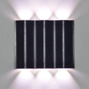 GobekUsa Modern 1/2/3-Light Black Porch Wall Sconce with Wavy Metal Shade and Warm/White Lighting