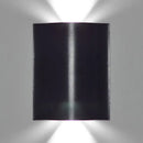 GobekUsa Modern 1/2/3-Light Black Porch Wall Sconce with Wavy Metal Shade and Warm/White Lighting