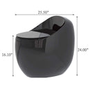Nuvia Modern 1.28 GPF Single Flush 1-Piece Ceramic Egg-Shaped Toilet (SAK93341)