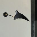 GobekUsa Modern 1/3-Light Duckbill Wall Sconce with Black Metallic Shade – Adjustable Living Room Lamp