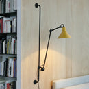 GobekUsa Modern 1-Head Sconce Lighting with Metal Shade - Red/Yellow Conical Wall Mount Lamp for Bedside