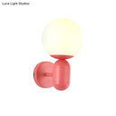GobekUsa Modern 1-Light Metallic Wall Lamp with Orb Shade - Perfect for Balcony and Kitchen