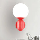 GobekUsa Modern 1-Light Metallic Wall Lamp with Orb Shade - Perfect for Balcony and Kitchen