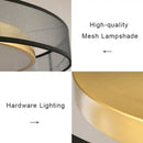 GobekUsa 16W Copper Ceiling Light: Modern Nordic Bronze Living Room Bedroom Lamp