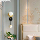 GobekUsa Modern 2-Head Opal Glass Wall Sconce in Black and Gold