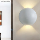 GobekUsa Modern 2-LED Up/Down Wall Light Fixture - Aluminum White Sconce Light for Outdoor Use in Warm/White