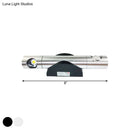 GobekUsa Modern 2-Light Wall Fixture for Living Room with Aluminum Shade in Black/Silver - Warm/White Lighting