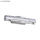 GobekUsa Modern 2-Light Wall Fixture for Living Room with Aluminum Shade in Black/Silver - Warm/White Lighting