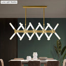 GobekUsa Modern 20-Light Acrylic Ceiling Lamp for Dining Room or Kitchen Island