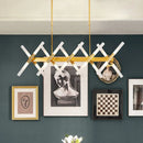 GobekUsa Modern 20-Light Acrylic Ceiling Lamp for Dining Room or Kitchen Island