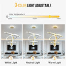 GobekUsa Modern 3-Layer LED Chandelier Pendant Light
