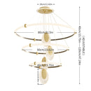 GobekUsa Modern 3-Layer LED Chandelier Pendant Light