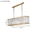 GobekUsa Modern 3-Light Clear Crystal Chandelier for Bedroom and Dining Room