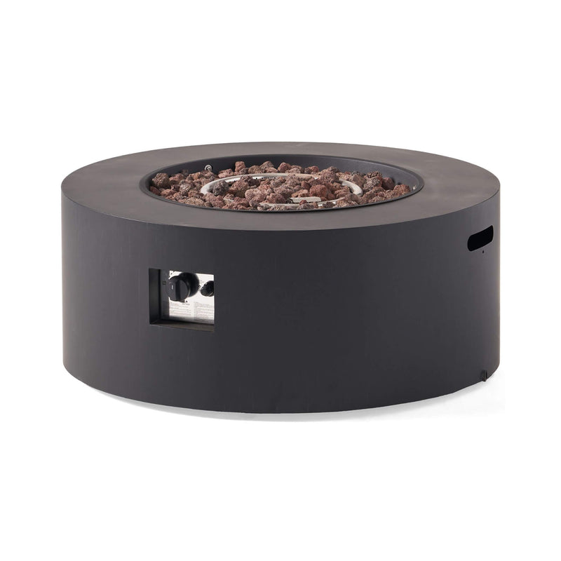 Alora Modern 32" 40K BTU Round Iron Propane Fire Pit (SAK29102)