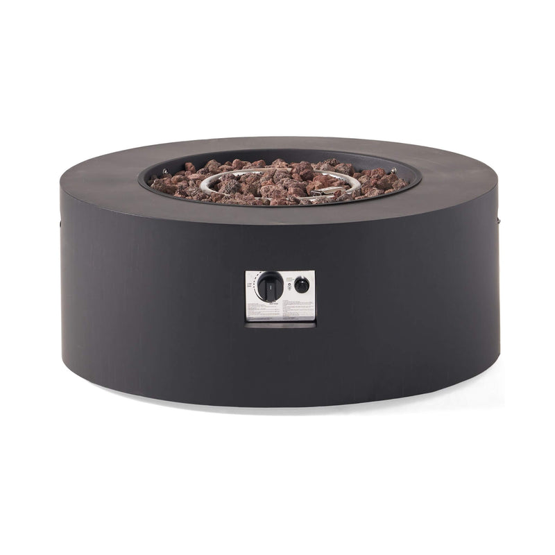 Alora Modern 32" 40K BTU Round Iron Propane Fire Pit (SAK29102)