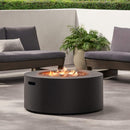 Alora Modern 32-Inch 40K BTU Round Iron Propane Fire Pit (SAK29102) by SAKSBY WHOLESALE