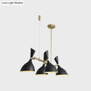 GobekUsa Modern 4-Light Funnel Ceiling Pendant, Metal Island Lighting for Dining Room