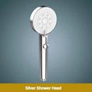 Modern 5-function shower head bathroom sprayer in white silver & black by Decorbites