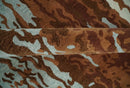 Modern 6x9 Gray, Ivory and Brown Abstract Hand Tufted Wool Area Rug by The Rug Decor