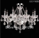 GobekUsa Crystal K9 Chandelier: Modern 8-Arm LED Bedroom & Living Room Lighting