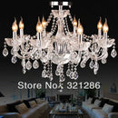 GobekUsa Crystal K9 Chandelier: Modern 8-Arm LED Bedroom & Living Room Lighting