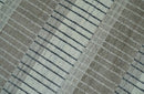 Modern 8x10 Hand Made Stripes Ivory, Black and Brown Scandinavian Blended Wool Flatwoven Area Rug | KE5