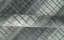 Hand Woven Blended Wool Flatwoven Area Rug 8x10 Scandinavian Striped Ivory Gray Brown