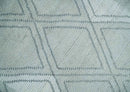 Modern 8x10 Silver, Ivory and Charcoal Geometrical Handmade Art Silk Area Rug by The Rug Decor