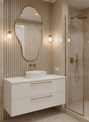 Asymmetrical Brass Mirror - Handmade Wall Brass Mirror