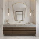 Italian Style Irregular Mirror - Brass Mirror