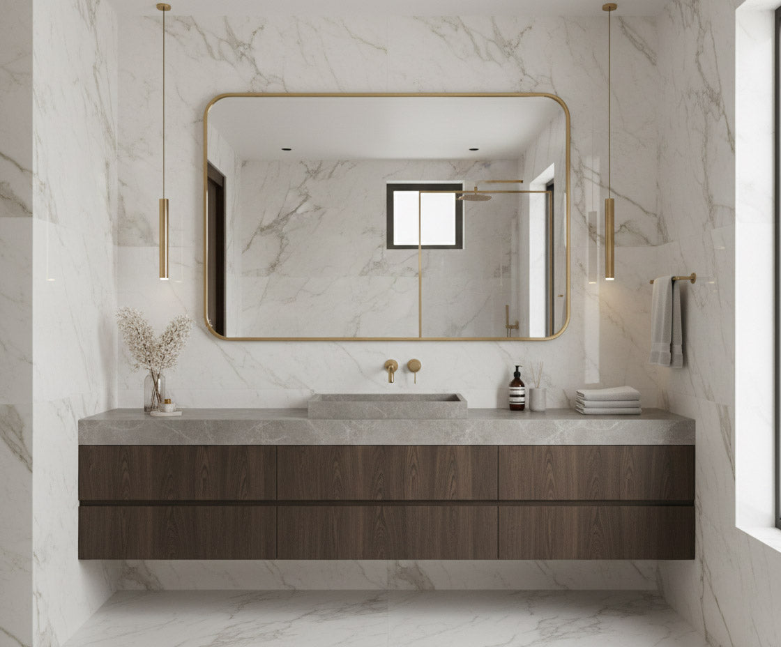 Custom Order - Rectangular Brass Mirror, photo 2 of 14