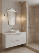 Handmade Italian Silver and Brass Wall Mirrors