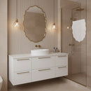 Brass Wavy Mirror - Oval Mirror