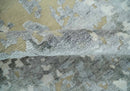 Modern Abstract 8x10 Beige, Ivory and Gray Hand Knotted Bamboo Silk and Wool Area Rug by The Rug Decor