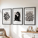 Matisse Posters Set of 3. Minimalist Botanical, Figure Prints by Wall Art Set