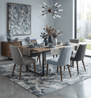Blue and Beige Modern Abstract Hand Knotted Bamboo Silk Area Rug 8x10