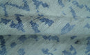 Modern Abstract Blue And Gray Hand Knotted 6x9 Bamboo Silk Area Rug
