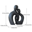 GobekUsa Couple Love Sculpture Modern Nordic Abstract Ceramic Figurine Home Decor