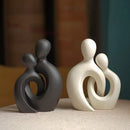 GobekUsa Couple Love Sculpture Modern Nordic Abstract Ceramic Figurine Home Decor