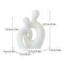 GobekUsa Couple Love Sculpture Modern Nordic Abstract Ceramic Figurine Home Decor