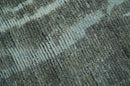 Modern abstract Charcoal and Light Blue Hand knotted 5x8 wool Area Rug by The Rug Decor