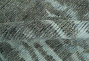 Modern abstract Charcoal and Light Blue Hand knotted 5x8 wool Area Rug by The Rug Decor
