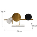 GobekUsa Circular Marble Sculpture on Base for Desk Decoration & Room Aesthetics