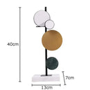 GobekUsa Circular Marble Sculpture on Base for Desk Decoration & Room Aesthetics