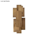 GobekUsa LED Wall Sconce with Metallic Rectangular Shade for Stairway or Dark Wood