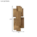 GobekUsa LED Wall Sconce with Metallic Rectangular Shade for Stairway or Dark Wood