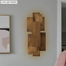 GobekUsa LED Wall Sconce with Metallic Rectangular Shade for Stairway or Dark Wood