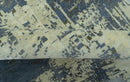Modern Abstract Design Beige And Blue 9x12 Hand Knotted Wool Area Rug